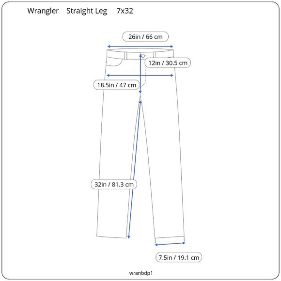 Wrangler 7x32 Straight Leg Hand Bleached Upcycled Jeans 100% Cotton - Picture 6 of 6